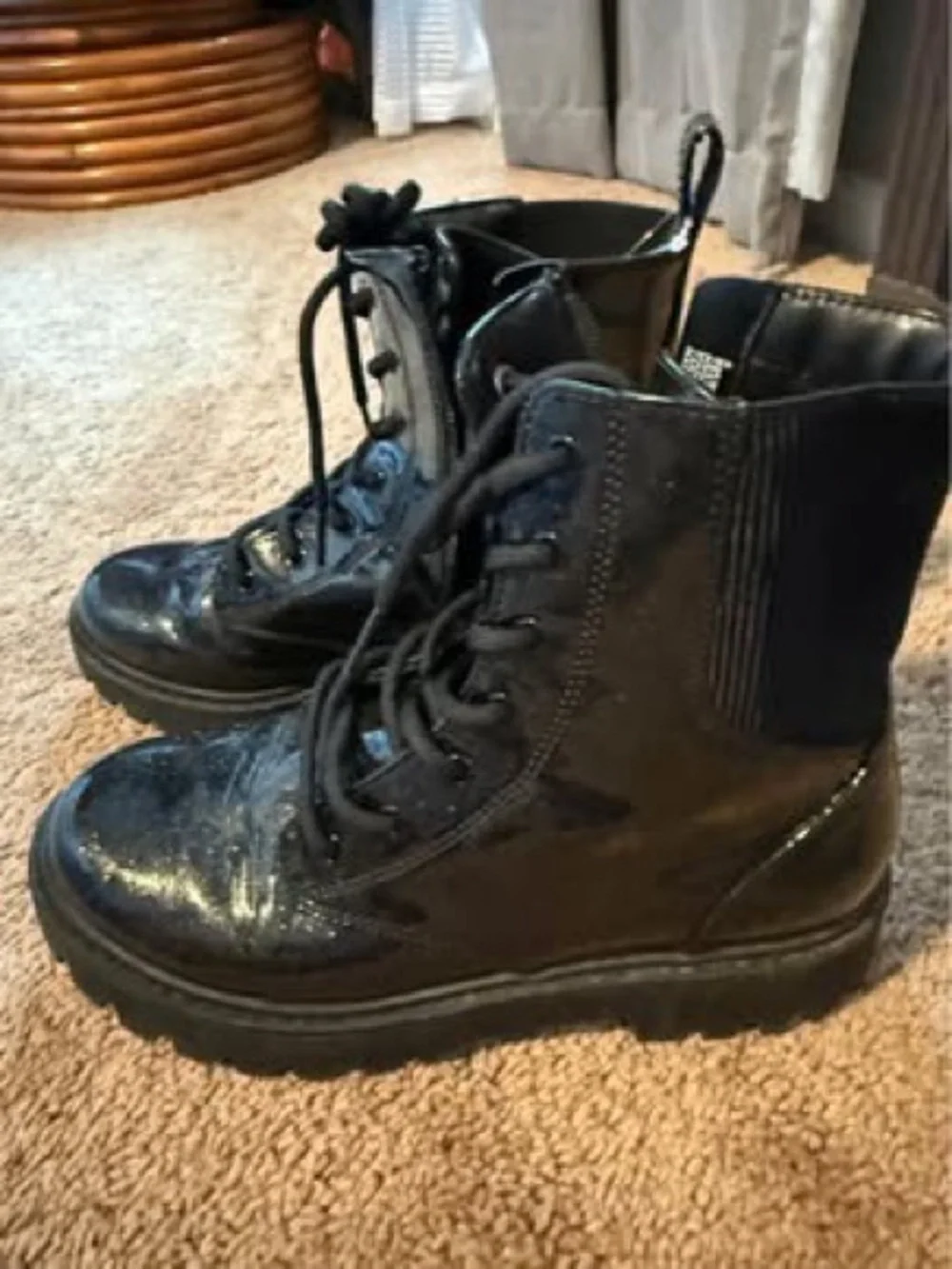 Size 5 Target Black Combat Boots for Kids